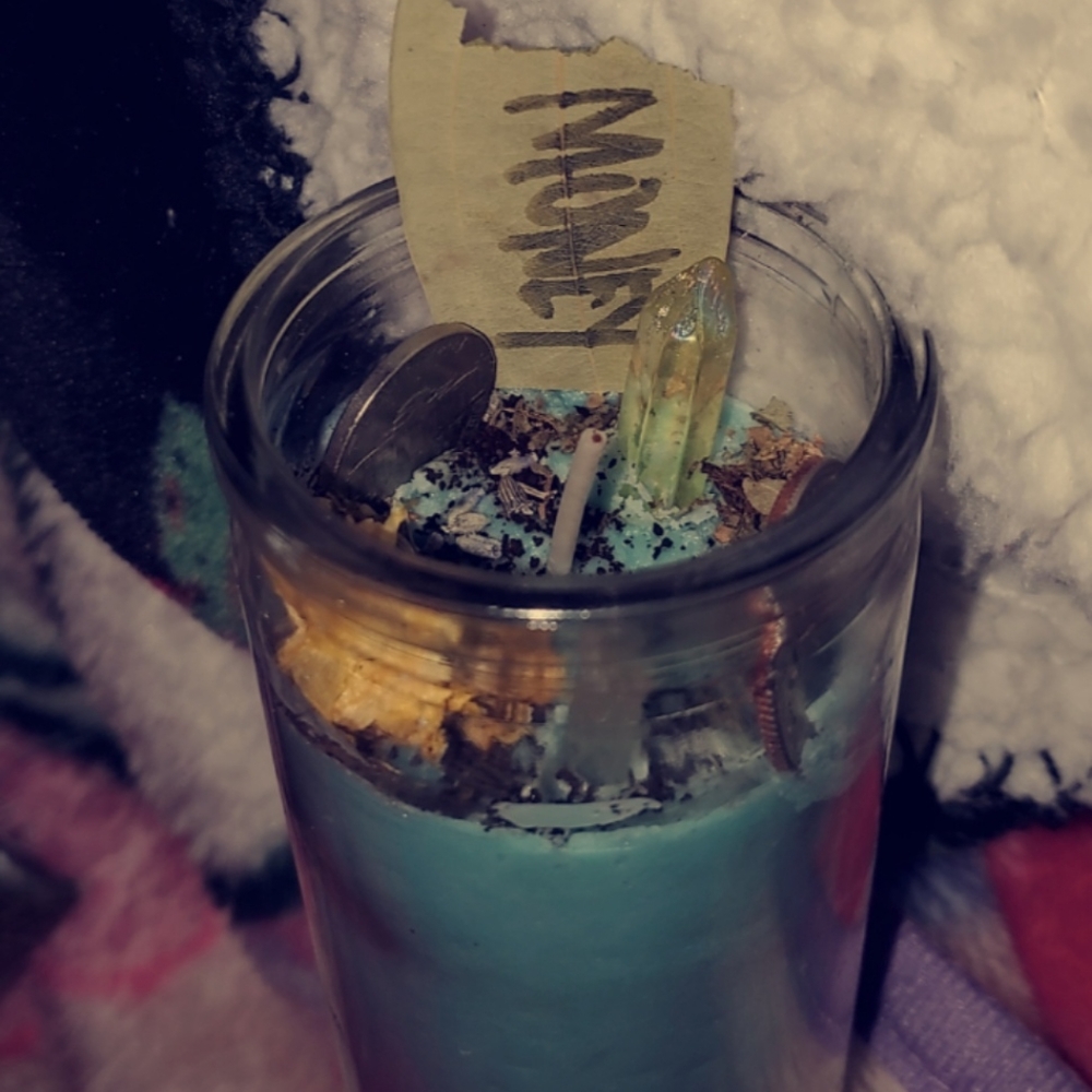 Custom altar intention candles